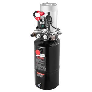 Centralina Idraulica da 8 Quarti per Camion Ribaltabili, Doppio Effetto, Pressione Massima 3200 PSI, Portata 0.91 GPM, Pompa Idraulica 12V DC - Product Image 1