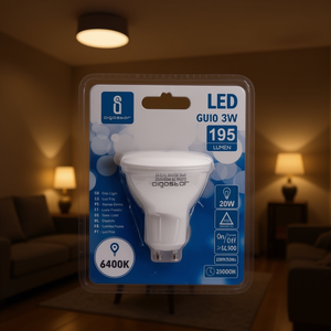 Lampadina Led Aigostar Gu10 3W 6400K Luce Diurna 195 Lumen 25000H 230V 50Hz - Product Image 3