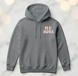 Parche de Logotipo Bordado en Chenilla Personalizado de Color Gris Sostenible, de Alta Calidad, con Forro, de Primera Calidad, Más Vendido y de Tendencia - Product Image 3