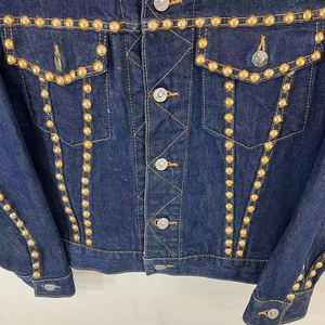 Best Price Hot Selling Denim Men's <b>Jackets</b> Custom Designed Plain <b>Jacket</b> For Man Wholesale Price Men's Denim <b>Rhinestone</b> <b>Jacket</b> - Product Image 5