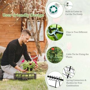 2-Piece Foldable A-<b>Frame</b> Trellis with Twist Ties Durable <b>Plant</b> Supports and Fencing Garden Trellis & Gates - Product Image 6