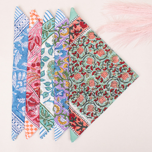 Foulard carré en coton polyvalent, motif floral, bandana respirant, décontracté, été, unisexe, mode ethnique, haute qualité - Product Image 6