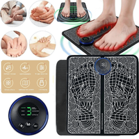 Tapis de massage électrique pour les pieds à 19 niveaux et 8 modes pour la circulation des jambes et la relaxation des mollets