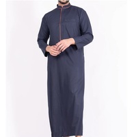 Thobe islamique pour hommes, best-seller, coton blanc, haute qualité, antistatique, extensible dans quatre directions, double poche, prix de gros pour mariage