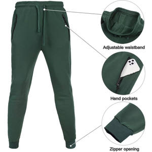 Conjunto deportivo con capucha para hombre, mezcla de algodón, tela transpirable, corte ajustado, chaqueta, pantalones jogger, ropa deportiva informal para gimnasio, entrenamiento y venta en línea - Product Image 4