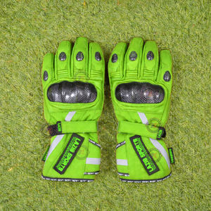 Gants de moto imperméables d'hiver à manchette longue, paume en cuir textile, réfléchissants, pour la sécurité, fabrication OEM - Product Image 1