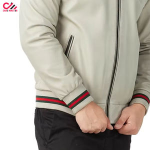 แจ็คเก็ตหนังผู้ชายแบบกำหนดเองยอดนิยม แจ็คเก็ตผู้ชายสำหรับกิจกรรมกลางแจ้ง เสื้อโค้ทหนังเด็กผู้ชาย แจ็คเก็ตหนังผู้ชายไซส์ใหญ่ลำลอง - Product Image 4