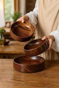 Ensaladera de Madera Hecha a Mano: Decoración Rústica para Cocina y Comedor, Tazón Clásico de Madera Ligero para Servir Alimentos, Ideal para Regalos Elegantes - Product Image 6