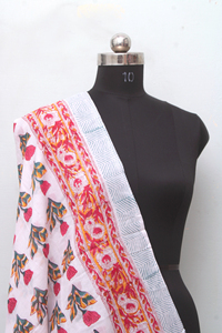 Bohemian <b>Pink</b> Floral Cotton Sarong Women’s Resort Wear Beach <b>Wrap</b>. - Product Image 2