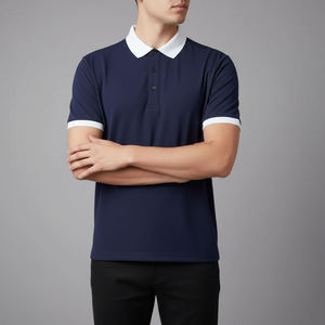 Lona de Primera Calidad en Dos Tonos para Camisas de Hombre, Personalizable con Logotipo, Tejido Transpirable, Antiarrugas, Corte Holgado, Estampado Formal, Manga Corta - Product Image 4