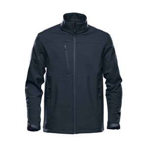 Vêtements de randonnée d'hiver pour hommes de haute qualité, veste softshell noire coupe-vent fabriquée au Pakistan - Product Image 1