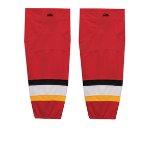 Chaussettes de hockey sur glace professionnelles personnalisées, séchage rapide, élastiques en Spandex, pour uniforme de hockey, à porter par-dessus les protège-tibias, respirantes, faible MOQ - Product Image 3