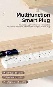 Materiales de Ingeniería que Pueden Prevenir Incendios de Forma Efectiva, Serie Yamatik BETA, Disponibles en Stock, Regleta de Alimentación de 5m Tipo UK con Protección Contra Sobrecargas - Product Image 3