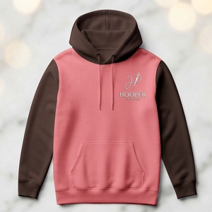 Sweat à capuche pour homme Hooper Clothes, de haute qualité, durable, couleur marron rose, respirant, séchage rapide, polyester/coton, pour l'hiver - Product Image 4