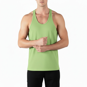 <b>Mens</b> Casual Gym <b>Singlet</b> Sleeveless Tank Top Breathable Sports Vest Workout Training Shirt Fitness Bodybuilding Activewear Custom - Product Image 5