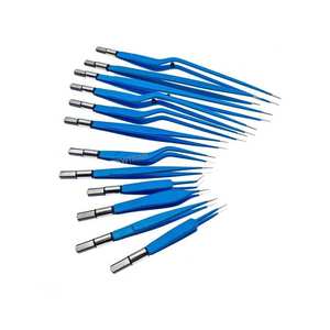 Forceps bipolaires professionnels, instrument chirurgical, couleur bleue, certifié CE, fonctionnement manuel, pour usage médical - Product Image 5
