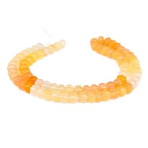 Perles de pierre gemme en aventurine jaune naturelle sculptées en forme de melon, pour la fabrication de bijoux, en fil ou en pierres lâches - Product Image 2