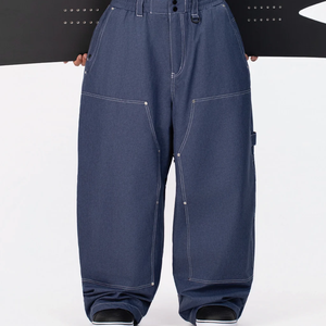 Custom Logo Cargo Baggy Snow <b>Ski</b> Pants Oversized Waterproof Windproof Plus Size Loose Fit High Quality Snowboard Wear For Men - Product Image 2