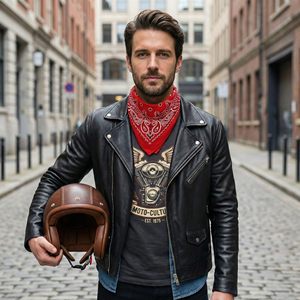 Bandana multifonctionnel pas cher, bandana carré en soie coloré personnalisé, bandana sport classique imprimé, bandana en coton rouge avec logo personnalisé - Product Image 2