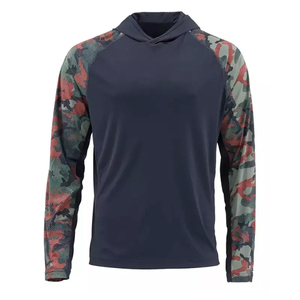 Sudadera de pesca con capucha y manga larga, camisa de pesca con capucha, poliéster de alta calidad con logo personalizado impreso, de secado rápido y protección UV. - Product Image 2