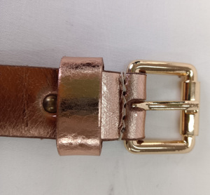Cinturón de Estilo Formal con Hebilla de Pin y Anillo en D, de Cuero Genuino Personalizable, Duradero, con Patrón Sólido y Bordado, Tendencia 2026, Superventas - Product Image 3