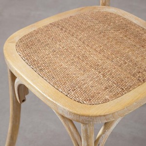 Chaise de salle à manger en teck écologique avec revêtement en cuir vert olive, dossier incurvé, style intemporel européen moderne du milieu du siècle - Product Image 5