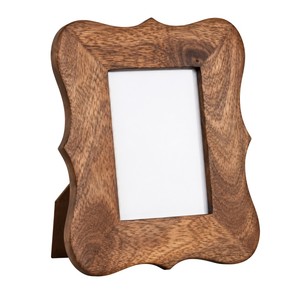 Classic Design Scalloped Wooden Photo <b>Frame</b> Rustic Wavy Edge Solid Wood <b>Picture</b> <b>Frame</b> for Tabletop Home Decor Wholesale Price - Product Image 1