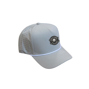 Breathable 5-Panel Golf Cap Quick Dry Waterproof Fabric Custom Rubber Patch Logo Performance Rope Hat for Daily Outdoor Wear - Product Image 2