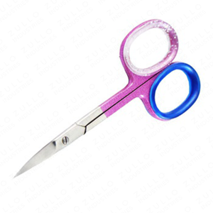 กรรไกรตัดเล็บ OEM สีเงิน ด้ามจับสีชมพู ปรับแต่งสีได้ กรรไกรทำเล็บมืออาชีพ โลโก้สั่งทำได้ อุปกรณ์เสริมความงาม ขายส่ง - Product Image 2
