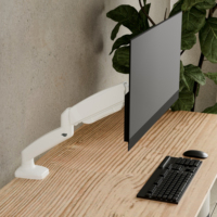 Soporte de Monitor AUKI con Resorte de Gas, para Monitores de 13-32 Pulgadas, Montaje VESA en Escritorio, Movimiento Completo, Soporta hasta 8 kg