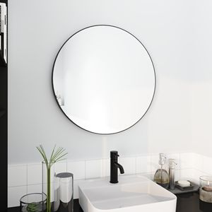 24 \ "grande Design circolare specchio rotondo nero da parete - Product Image 2