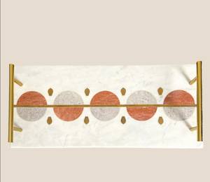 Plateau de service rectangulaire contemporain en bois émaillé coloré, résistant au lave-vaisselle, pour la cuisine et la maison - Product Image 2