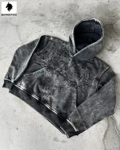 เสื้อฮู้ดดี้ผู้ชายแบบสั่งทำพิเศษสำหรับฤดูหนาว ผ้าเทอร์รี่คอตตอน 100% คุณภาพสูง น้ำหนักเบา สีพื้น เรียบง่าย สวมใส่สบาย - Product Image 4