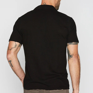 OEM Wholesale Customized Tri <b>Blend</b> Polo T Shirt Men's Cotton Linen Spandex Golf Shirt - Product Image 4