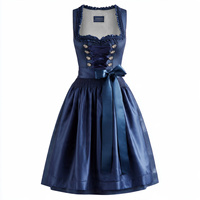 Robe Dirndl Vintage Oktoberfest de Munich pour Femme, Costume Traditionnel Bavarois pour Fête, Carnaval, Serveuse de Taverne, Cosplay