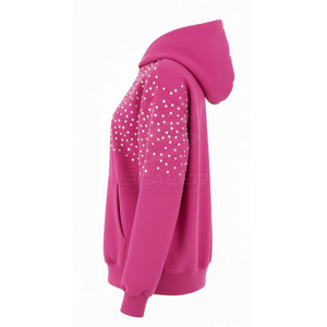 Sweat à capuche moderne pour homme 100 % coton avec strass, idéal pour l'hiver, les activités décontractées en extérieur et les voyages, séchage rapide et respirant - Product Image 4