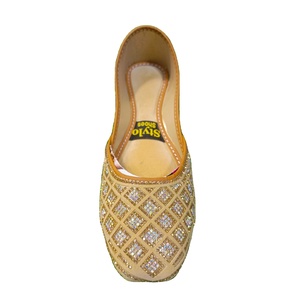 Premium Quality Pakistani Khussa Women Ethnic Ladies Khussa Women Khussa Punjabi Indian <b>Jutti</b> Customized Khaki Color Designs - Product Image 1