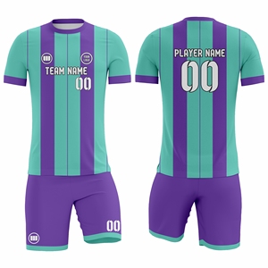 ผู้ผลิตชุดฟุตบอลแบบกำหนดเอง ชุดเสื้อและกางเกงฟุตบอลสำหรับทีม ขายส่งจำนวนมาก พร้อมบริการพิมพ์โลโก้ - Product Image 1