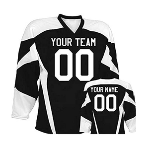 Wholesale Custom <b>Long</b> Sleeves Fleece Ice Hockey Hoodie Jersey Polyester Fabric Sublimation Ice Hoodies Hockey Uniform 280g - Product Image 1