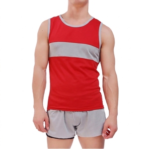 Unisex 100% Cotton Wholesale Breathable Tank Top <b>Shorts</b> Sets Gym Outdoor Sport <b>Men's</b> tank Top <b>Shorts</b> Sets Sleeveless - Product Image 6
