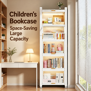 Armoire de rangement inclinable et étroite avec 3 portes rabattables, design peu encombrant, accès facile, grande capacité, organisateur pour la maison - Product Image 3