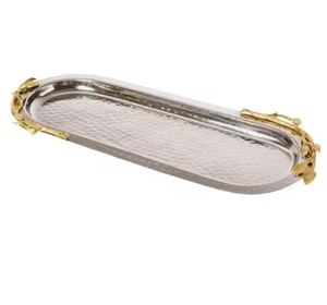 Bandeja de Metal Decorativa Moderna para Servir Chocolate y Postres, Bandeja para Exhibir Dulces, Centro de Mesa para Eventos - Product Image 6