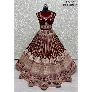 Nupcial Indio Desgaste Terciopelo Colecciones Para Novia Con Zarkhan Trabajo Por Fabzone - Product Image 3