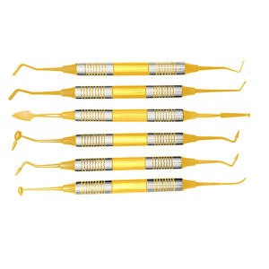 Instruments chirurgicaux dentaires professionnels : Curettes Gracey, Détartreur à faucille Hu-Friedy, Ensemble de 7 instruments - Product Image 6