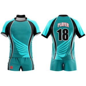 Nouvel uniforme de rugby sublimé pour hommes 2026, maillot imprimé avec short, uniforme de rugby professionnel, vente en gros - Product Image 6