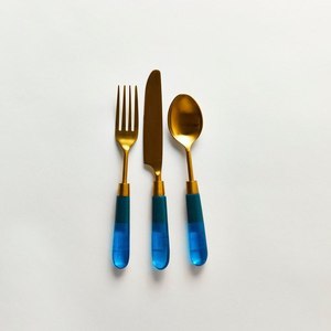 Colorful Resin Handle Stainless Steel Flatware Set Spoon Fork <b>Knife</b> Luxury Eco-friendly Dishwasher <b>Safe</b> Party Dining Tableware - Product Image 6