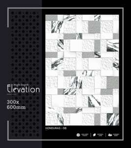 Azulejo de Pared de Porcelana de Alta Gama, 300x600mm, 30x60cm, 12x24, Acabado Mate, Estructura Perforada, Cerámica Decorativa para Interiores - Product Image 3