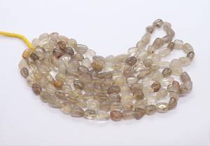 Perles lisses en rutile doré naturel AAA, 7-9 MM, perles de pierres précieuses en rutile doré, 16 pouces, perles en vrac en rutile jaune de forme roulée - Product Image 4