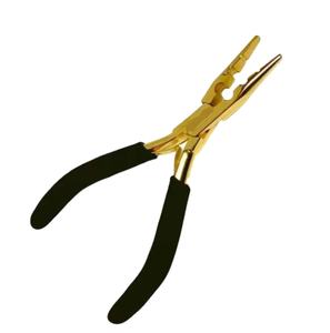 Pinzas Profesionales para Extensiones de Cabello de Acero Inoxidable de Grado Quirúrgico Color Plateado con Dientes para Uso Comercial - Ariston International - Product Image 1