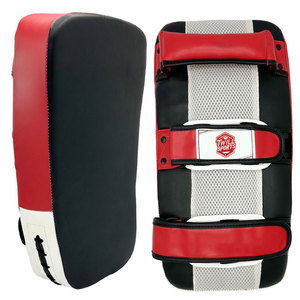 Protector de Boxeo Muay Thai de Cuero de Alta Calidad OEM, Almohadillas Tailandesas con Acolchado Grueso para Entrenamiento de Taekwondo - Product Image 1
